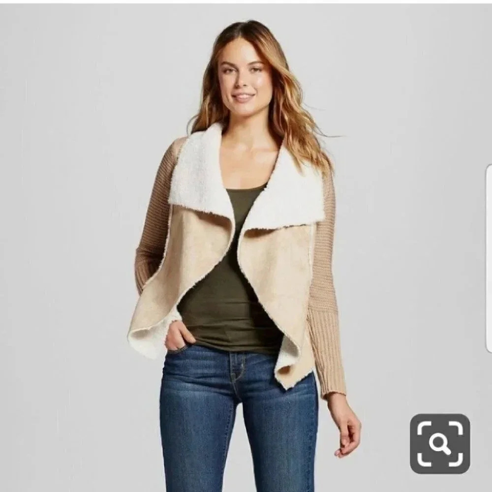 🌻 Knox Rose Sherpa/Faux Suede Vest